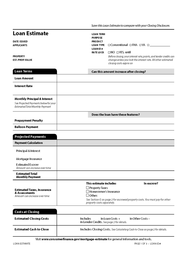 H-24(A)—Mortgage Loan Transaction Loan Estimate—Model Form continued