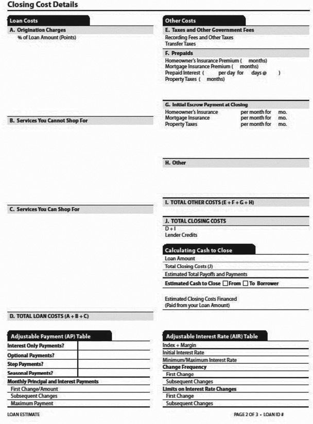 H-24(G)—Mortgage Loan Transaction Loan Estimate—Modification to Loan Estimate for Transaction Not Involving Seller—Model Form (continued)