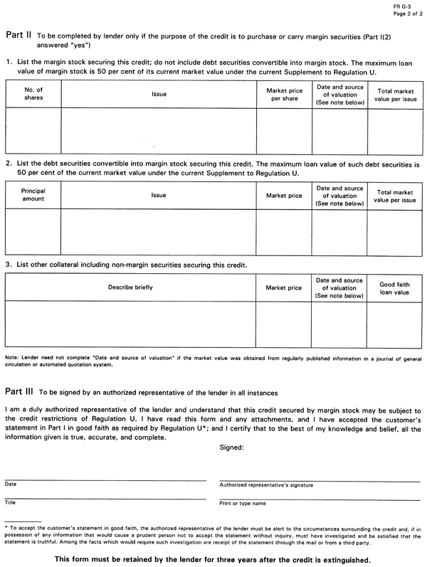 Form G-3—Purpose Statement (Page 2)