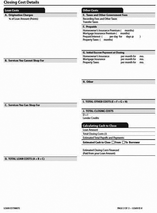 H-24(G)—Mortgage Loan Transaction Loan Estimate—Modification to Loan Estimate for Transaction Not Involving Seller—Model Form (continued)