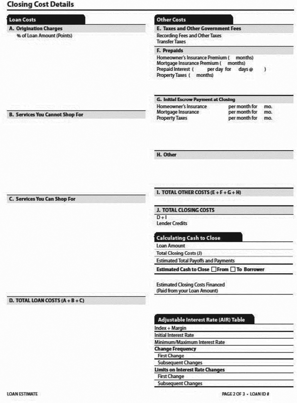 H-24(G)—Mortgage Loan Transaction Loan Estimate—Modification to Loan Estimate for Transaction Not Involving Seller—Model Form (continued)